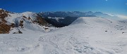 13 Progetto di scendere alla Baita Casera a sx e salire poi ai dossi panoramici a dx